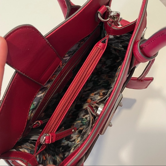 Nine West Red Satchel - Picture 6 of 7